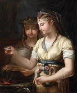 Deux Vestales Préparant Un Sacrifice — Antoine François Callet