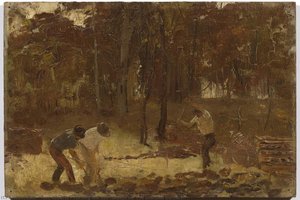 Turning The Soil (sketch For The Charcoal Burners) — Tom Roberts