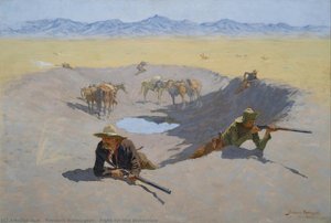Lotta Per La Pozza D'acqua — Frederic Remington