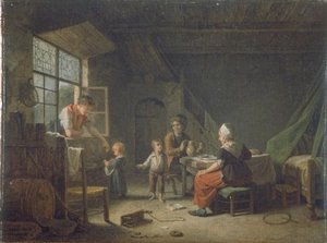 Scene D'interieur, L'heure De La Sieste — Michel Martin Drolling