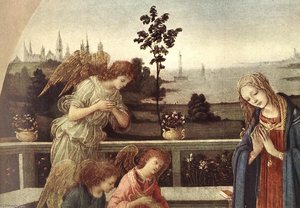 L'adoration De L'enfant (détail) — Filippino Lippi