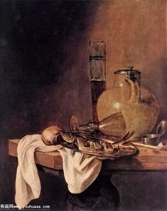 The Breakfast — Abraham Hendricksz. Van Beyeren