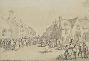 Market Day At Aberistwith — Thomas Rowlandson
