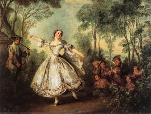 Mademoiselle De Camargo Beim Tanzen — Nikolaus Lancret