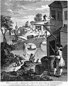 Satire On False Perspective — William Hogarth
