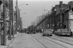 Firefighters Battle Fire In The Hill District During Pittsburgh Peace March — Charles Martin Hardie