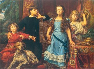 Portrait Of The Artist`s Four Children — 扬·马泰伊科 (yáng·mǎtèiyīkē)