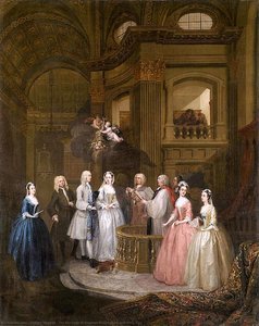 Die Hochzeit Von Stephen Beckingham Und Mary Cox — William Hogarth