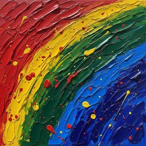 Celestial Orbit In Prismatic Relief: A Spontaneous Symphony Of Radiant Impasto Motion — Laurent Lefèvre
