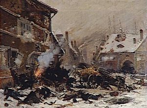 Attaque D'une Maison Barricadée À Villersexel — Alphonse De Neuville