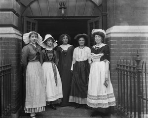 Suffragettes In National Costume At The International Suffrage Fair — Christina Livingston Broom