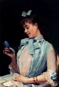 Portrait Of Aline Mason In Blue — Raimundo De Madrazo Y Garreta