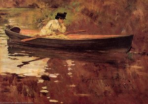 Mrs. Chase In Prospect Park — William Merritt Chase
