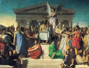 Die Apotheose Des Homer — Jean-auguste-dominique Ingres