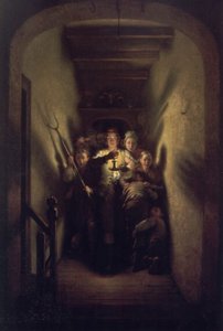 The Night Alarm The Advance — Charles West Cope