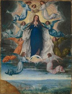 The Assumption Of The Virgin — Michel Sittow (master Michiel)