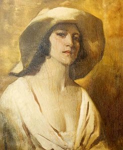 The Etruscan Girl, (painting) — Julius Rolshoven