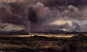 Stormy Weather Over The Roman Campagna — Carl Blechen