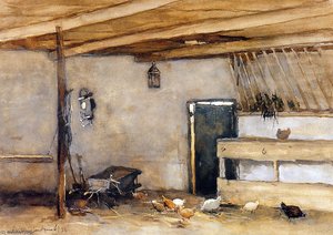 Stable With Chickens — Johan Hendrik Weissenbruch