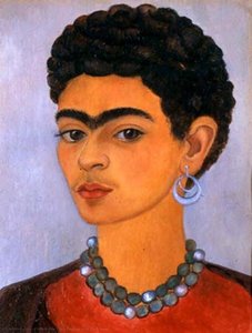 Autoritratto Con Capelli Ricci — Frida Kahlo
