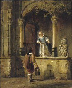 An Amorous Encounter — Cornelis Springer