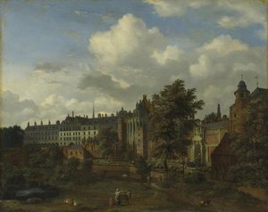 View Of The Ancient Castle Of The Dukes Of Burgundy In Brussels — Adriaen Van De Velde
