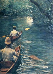 The Canoes — Gustave Caillebotte