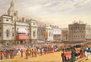 The Distribution Of Crimean Medals On Horse Guards Parade — Sir John Tenniel