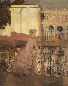 Lady By The Pool — Konstantin Andreevic Somov
