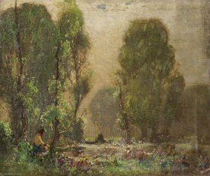 Woman By The Bathers' Pool — William Hoggatt