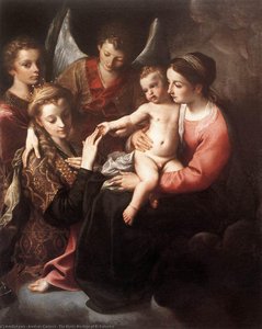 The Mystic Marriage Of St Catherine — Annibale Carracci