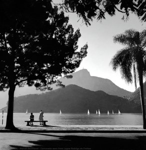Corcovado Seen From Lagoa Rodrigo De Freitas. — Marcel Gautherot
