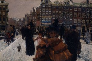 The Singelbrug Near The Paleisstraat In Amsterdam — George Heidrik Breitner