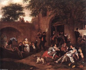 Leaving The Tavern — Jan Havickszoon Steen