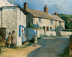 The Village Street, Newlyn — Stanhope Alexander Forbes