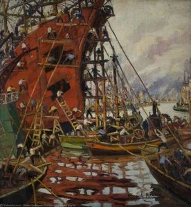 Ship Under Repair — Benito Quinquela Martín