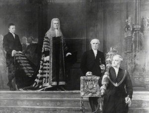 The Lord Chancellor's Procession, 1868 (lord Chancellor Hatherley) — Henry Tanworth Wells