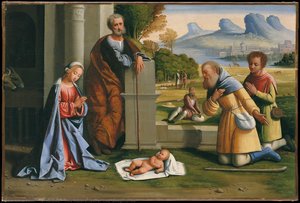 The Adoration Of The Shepherds — Ortolano