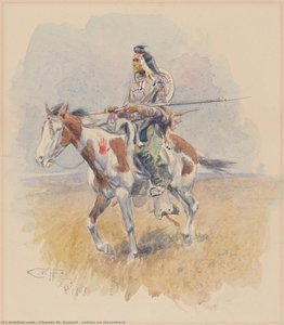 Indianer Zu Pferd — Charles Marion Russell