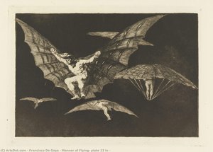 Manner Of Flying, Plate 13 In — Francisco José De Goya Y Lucientes