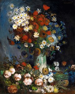 Nature Morte Aux Fleurs Des Champs Et Aux Roses — Vincent Willem Van Gogh