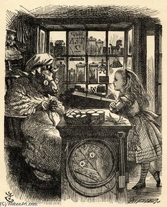 Alice And The Knitting Sheep — Sir John Tenniel