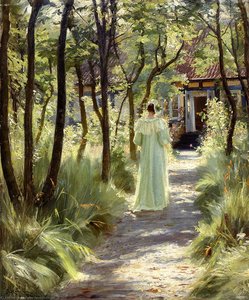 Marie In The Garden — Peder Severin Kroyer