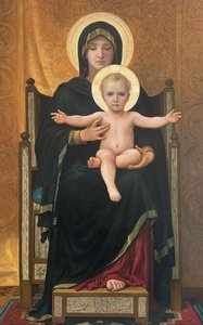 Madone Assise - William-adolphe Bouguereau — William-adolphe Bouguereau