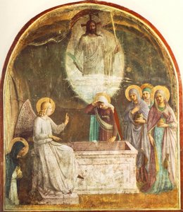 Auferstehung Christi Und Frauen Am Grab — Fra Angelico