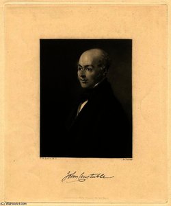 Portrait Of John Constable Mezzotint — Charles Robert Leslie
