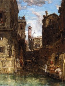 A Side Canal In Cannaregio - Looking Towards The Church Of San Geremia — James Holland