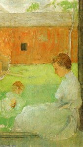 Mother And Child — Julian Alden Weir