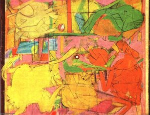 Study For Backdrop (labyrinth),1946, Private — Willem De Kooning