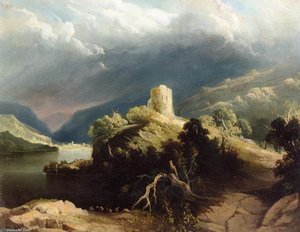 View Of Dolbadern Castle, North Wales — John Martin